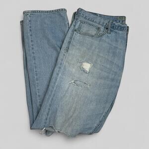 American Eagle Outfitters Men’s 36x34 Distressed Light Jeans Relaxed Straight